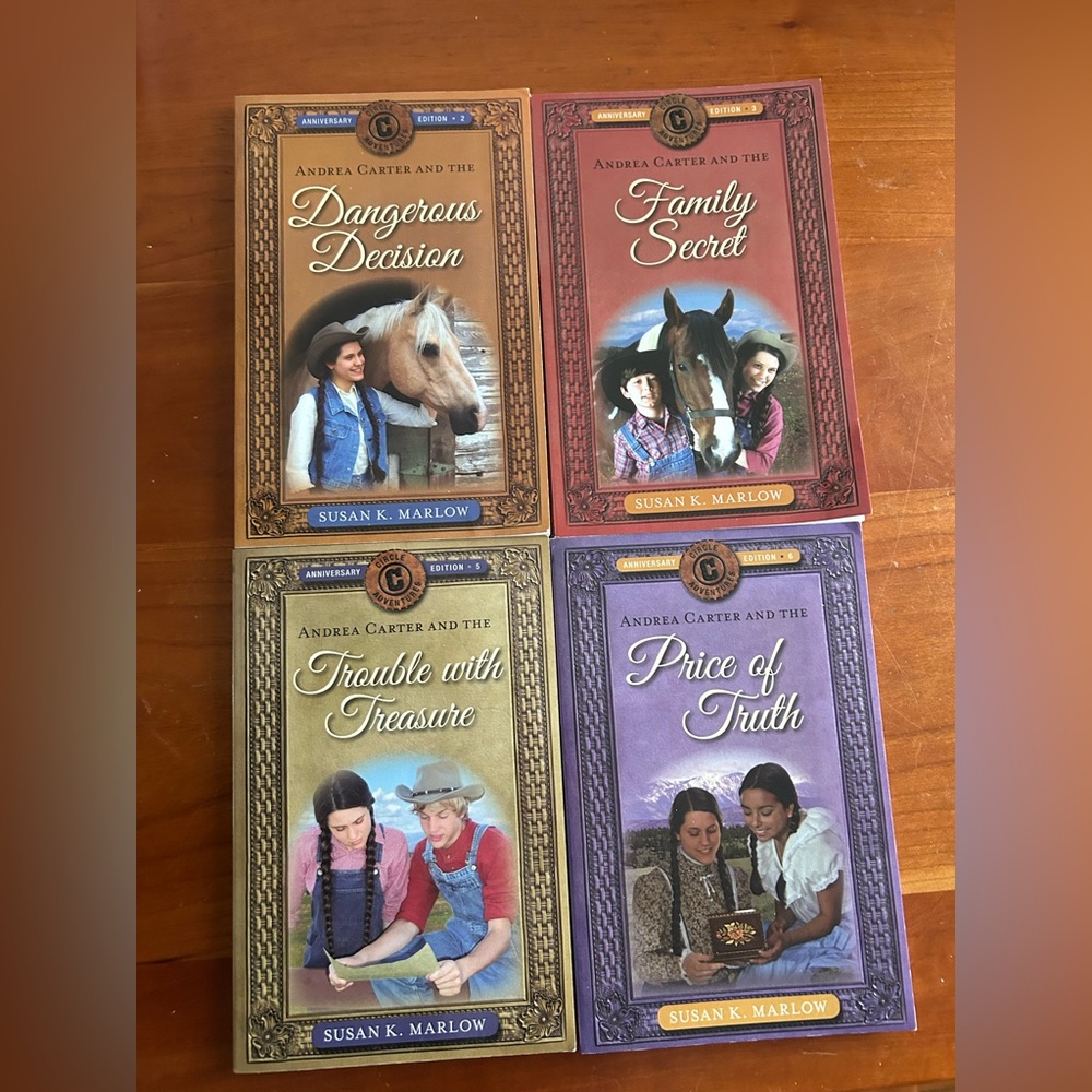 Lot of 4 Circle C Adventures Books #2, #3, #5, #6 Susan K. Marlow Historical